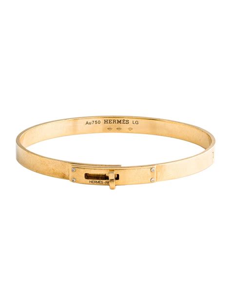 hermes kelly bracelet brown|18k diamond kelly bangle bracelet.